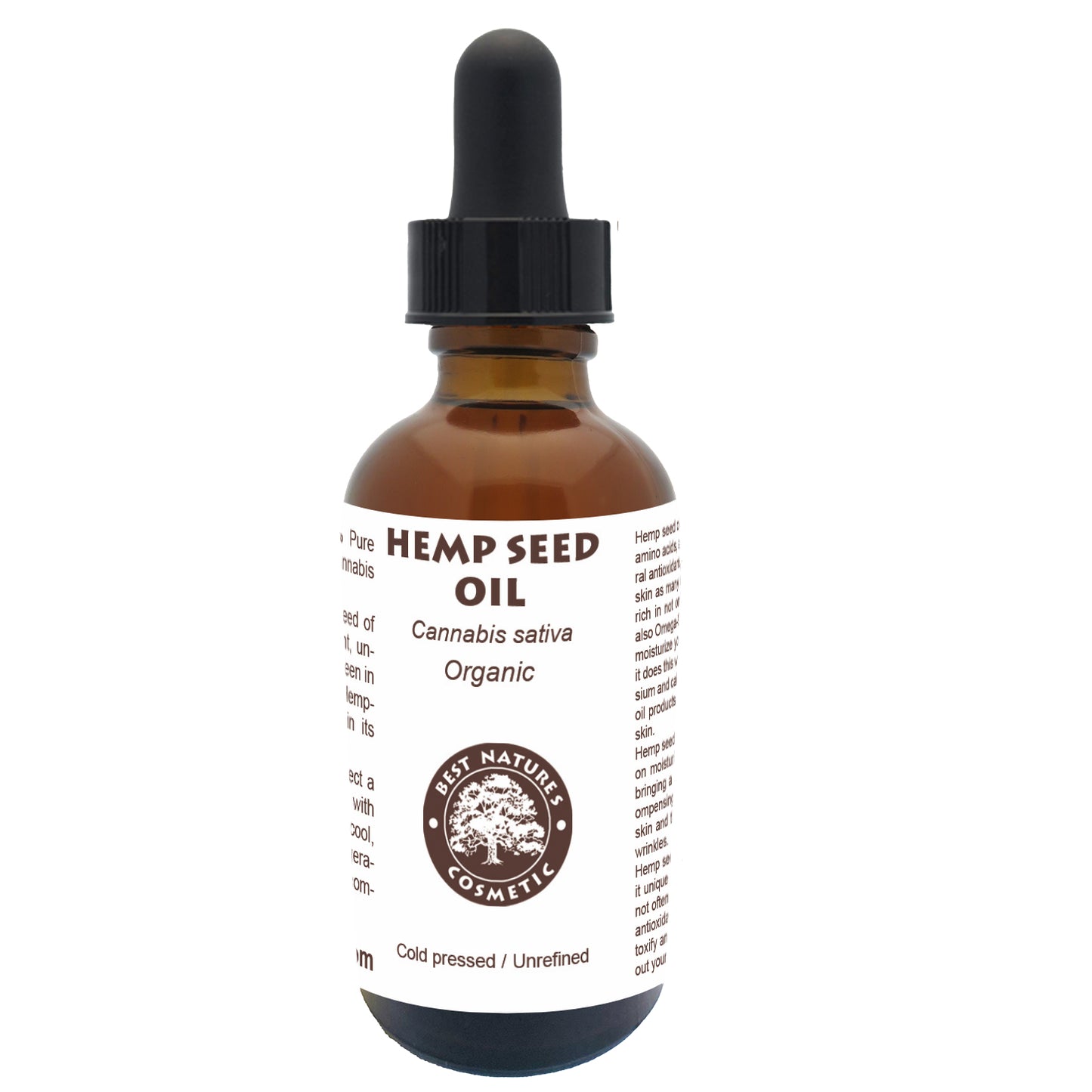 Hemp Seed Oil (Organic, Cold Pressed, Unrefined)