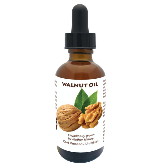 Walnut Oil Virgin (Organic, Cold Pressed, Unrefined)